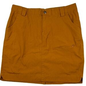 Duluth Trading Co A-Line Stretchy Cargo Skirt/Skort with Liner SIZE 12